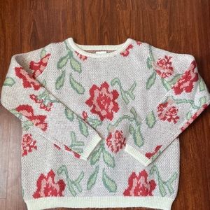 Sezane floral pullover